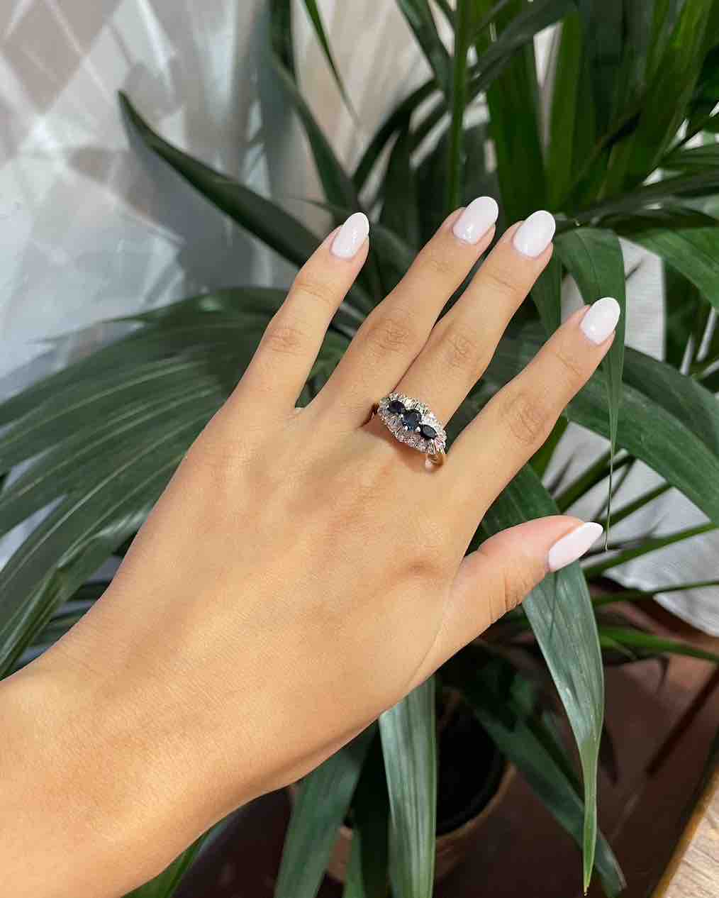 Bague Trilogie Saphirs &amp; Diamants "Tara"