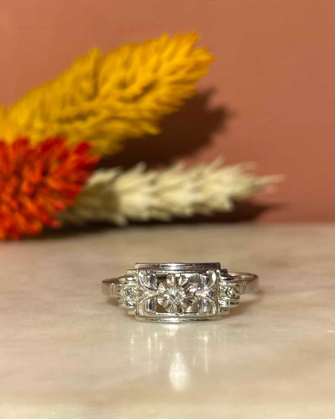 Bague Art-Déco Diamant &quot;Harlow&quot;