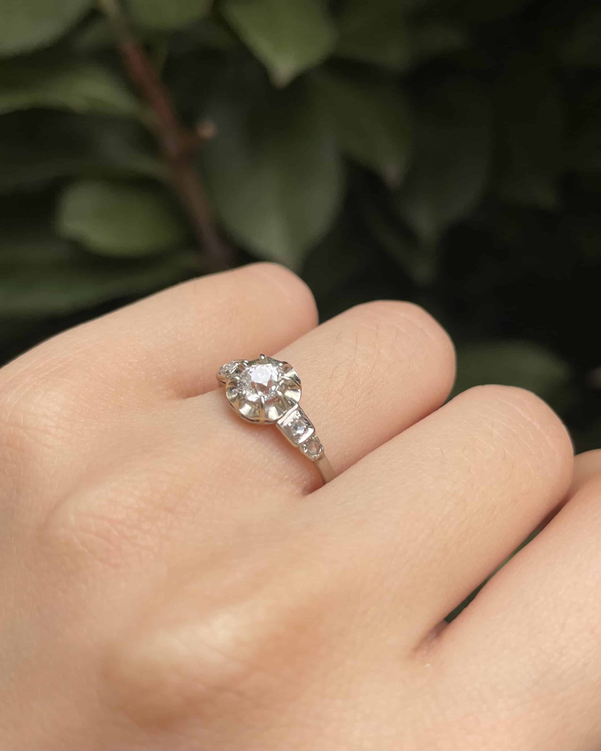 Bague Art déco Diamants Vintage &quot;Hedda&quot;