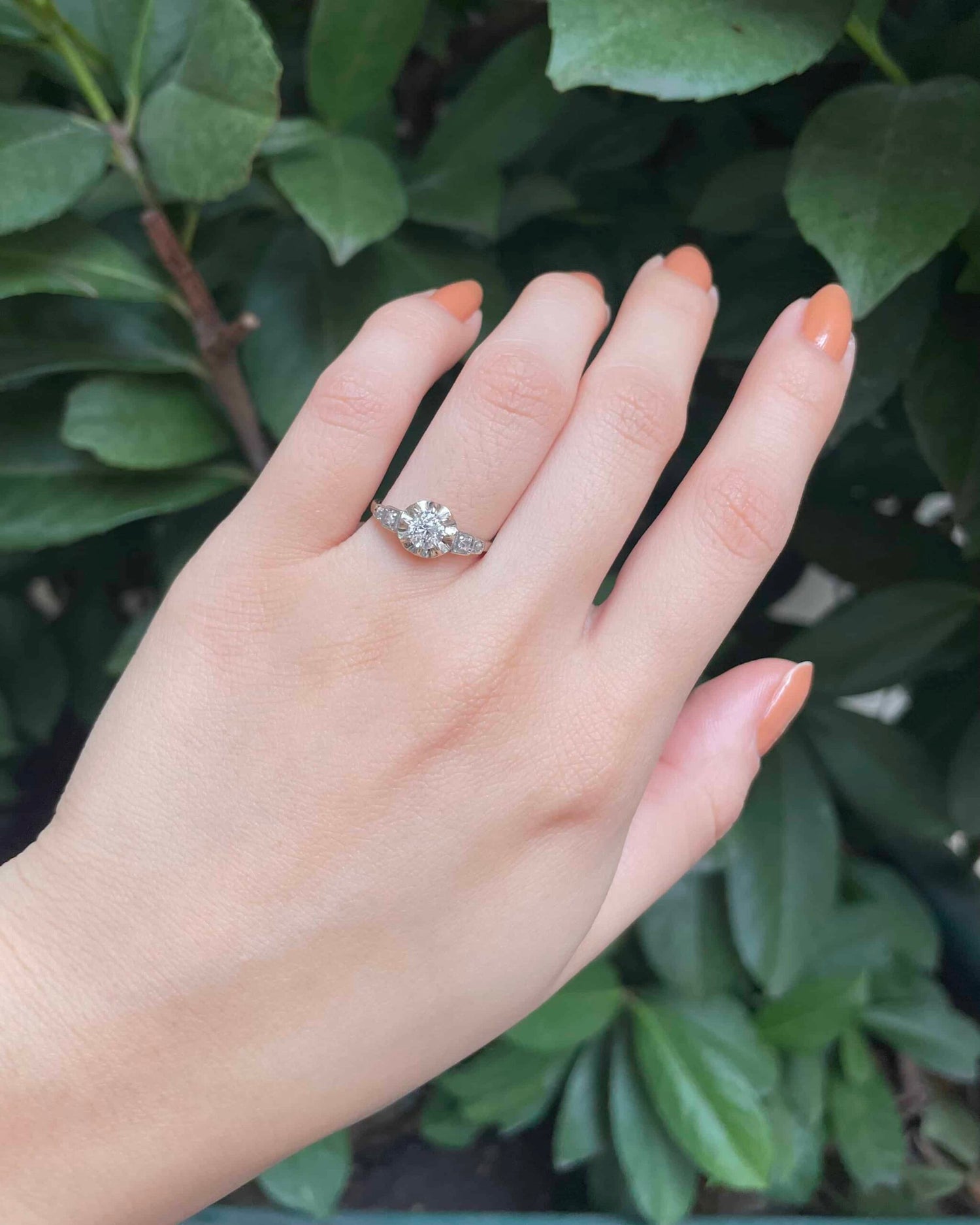 Bague Art déco Diamants Vintage &quot;Hedda&quot;