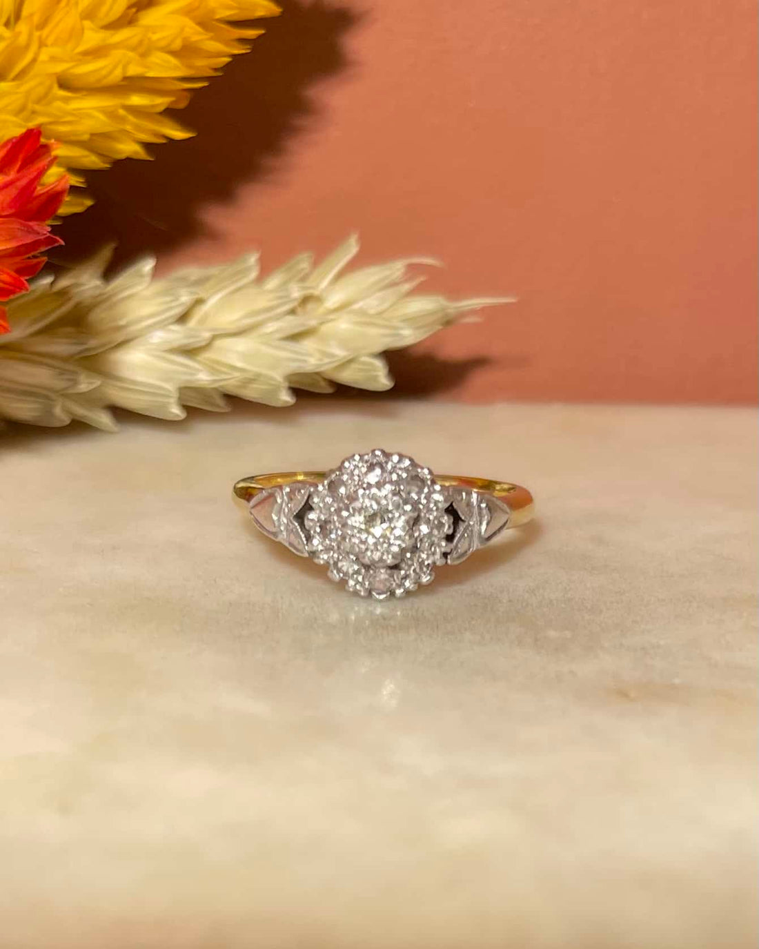 Bague Vintage Art-déco Diamants 0.32 carat &quot;Yara&quot;