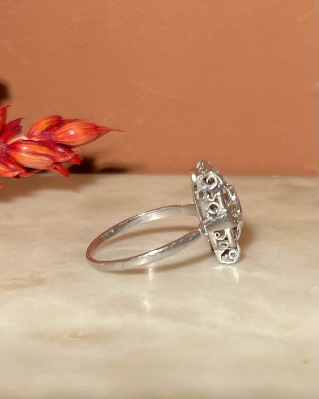 Bague Art-Déco Diamants 0.49 carat &quot;Gitroïna&quot;