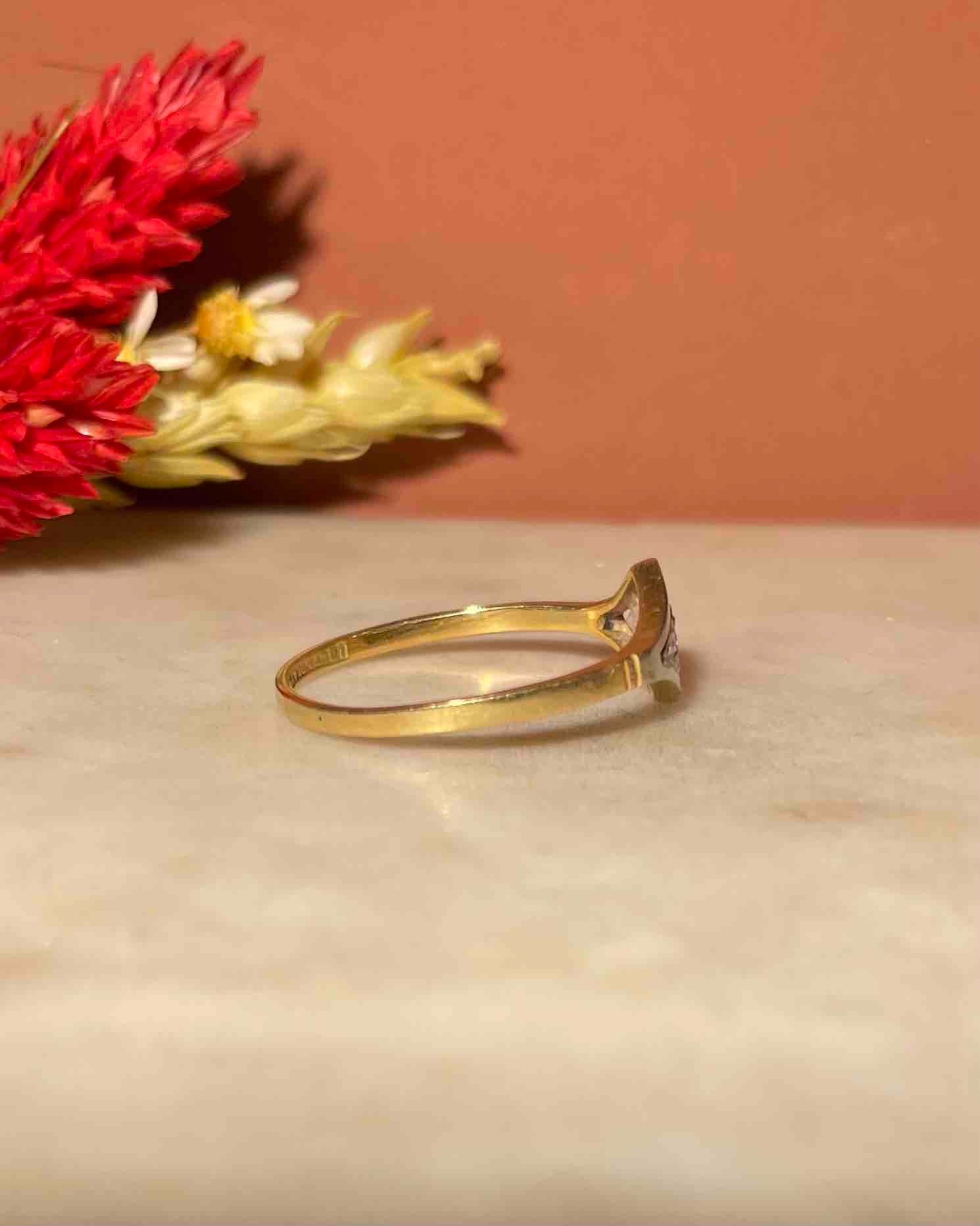 Bague Art-déco Diamant "Albertine"