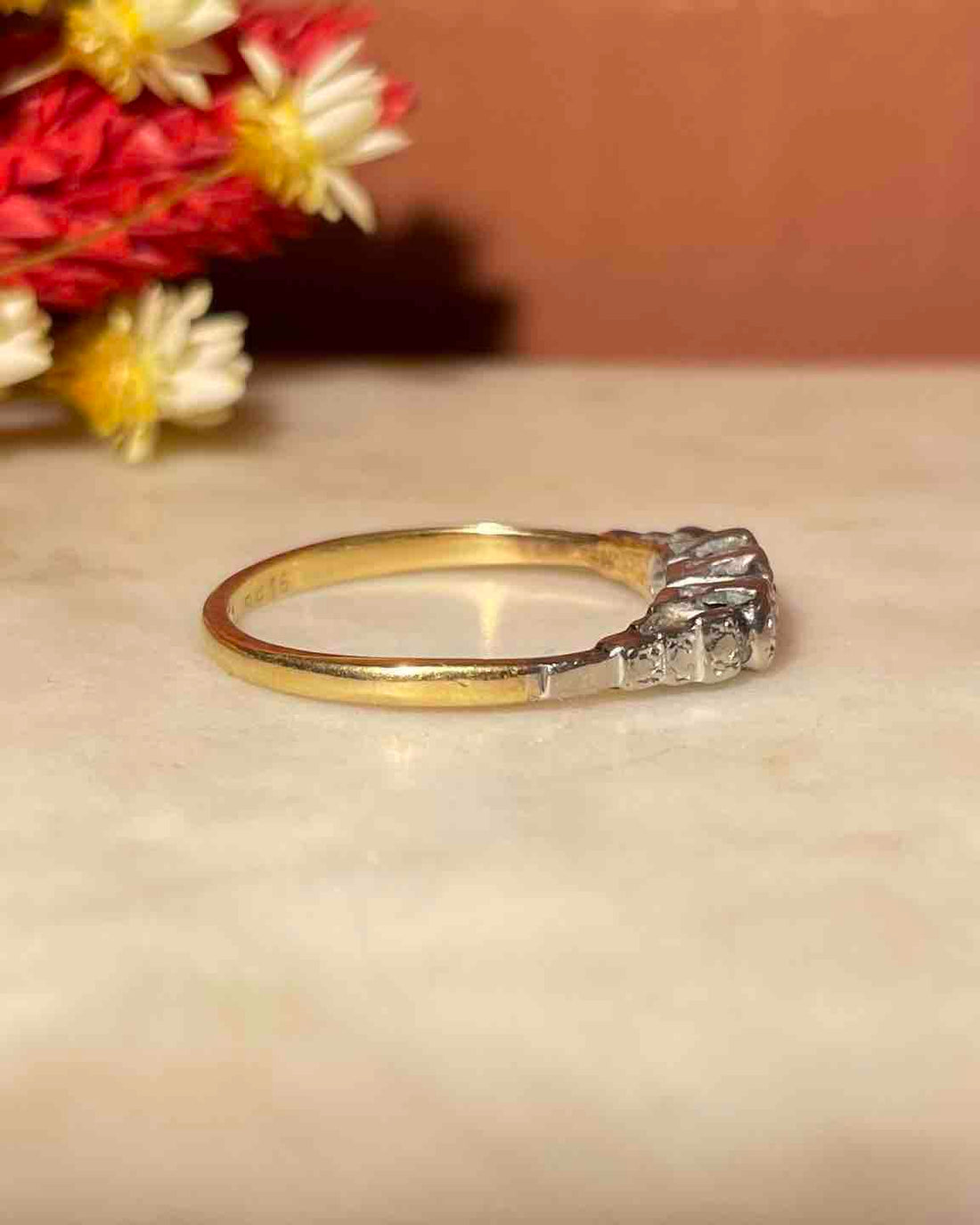 Bague Art-déco diamants &quot;Domitille&quot;