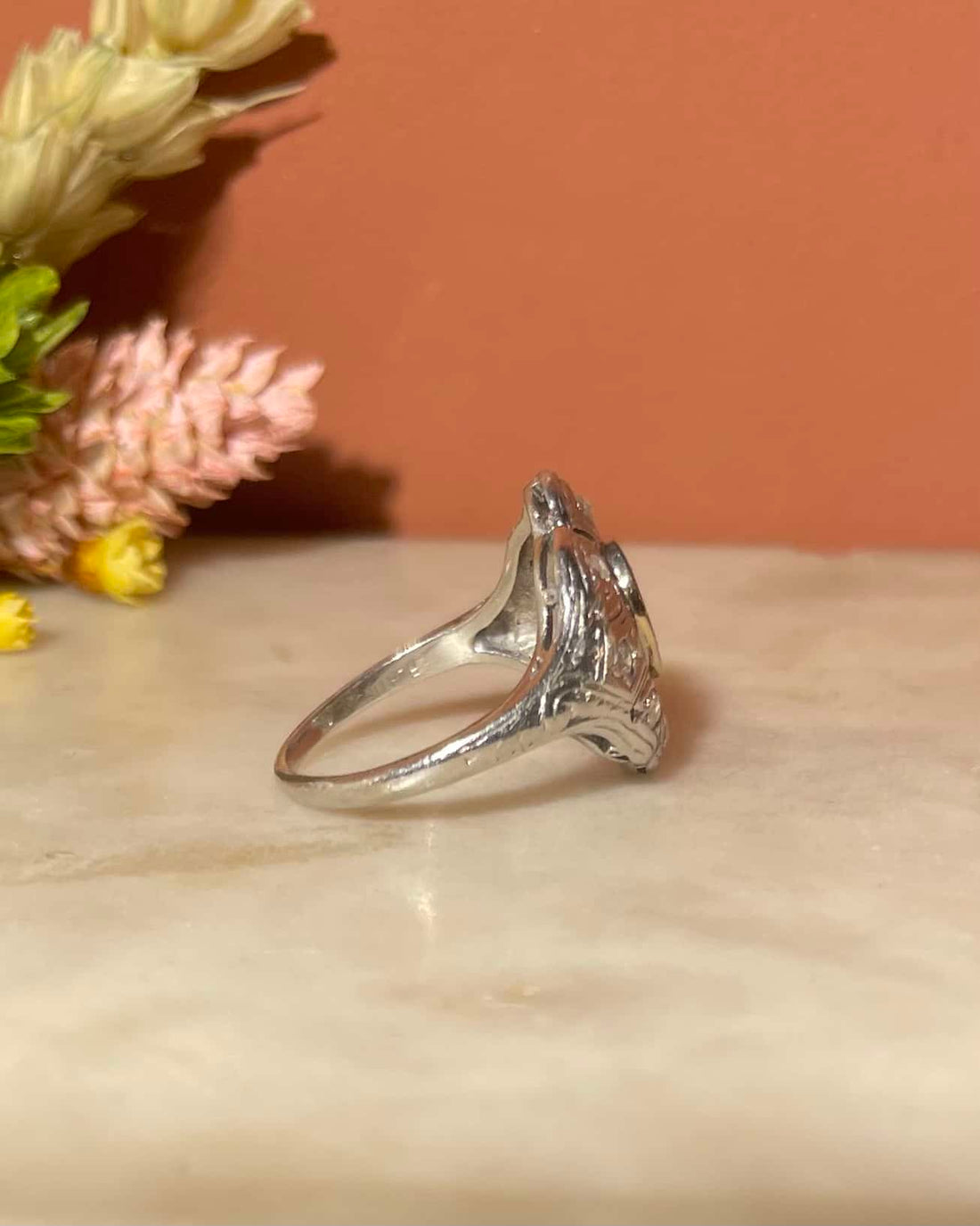 Bague Art-déco 9 Diamants &quot;Hyacinth&quot;
