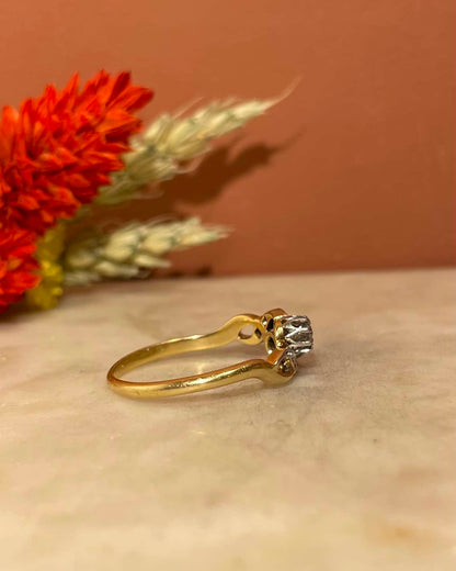 Bague Art Nouveau Diamants &quot;Bogdana&quot; - Elliade Paris