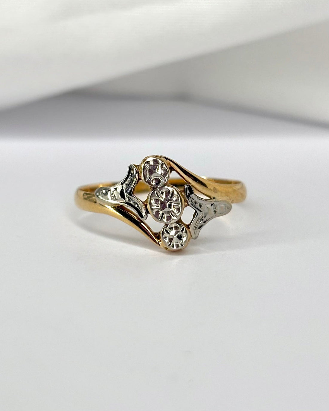 Bague Art Nouveau Fleurs &quot;Sylvie&quot; - Elliade Paris