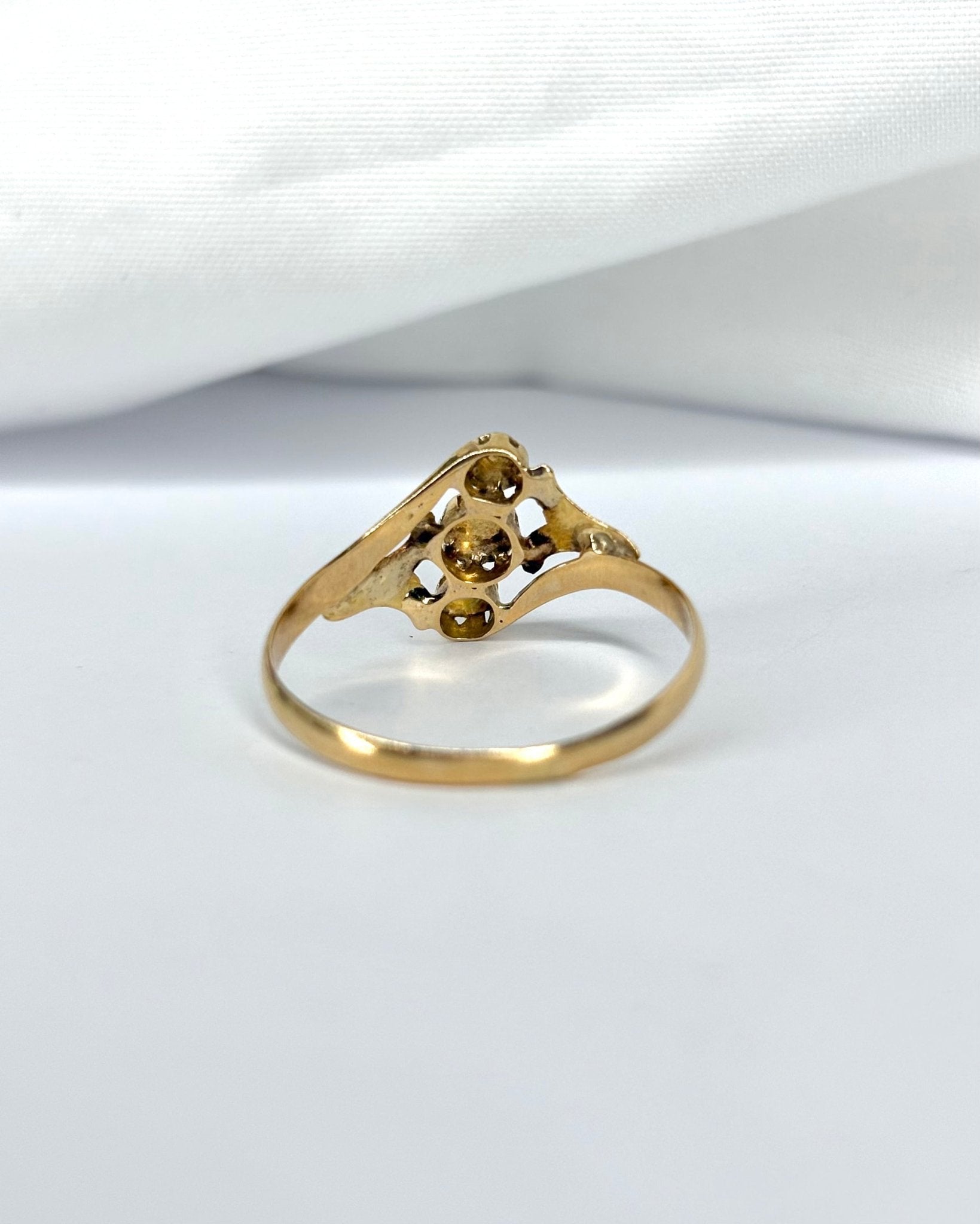 Bague Art Nouveau Fleurs "Sylvie" - Elliade Paris