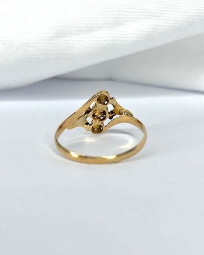 Bague Art Nouveau Fleurs &quot;Sylvie&quot; - Elliade Paris