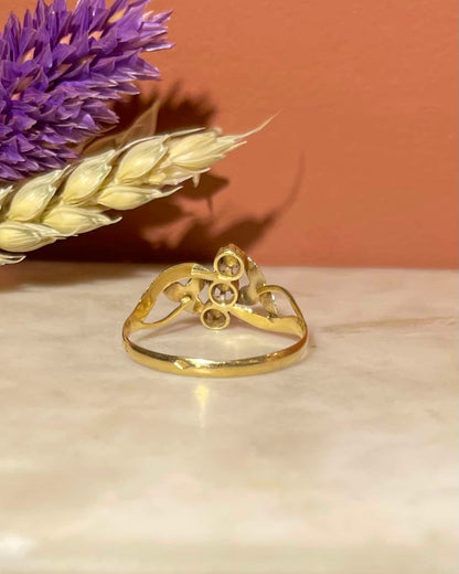 Bague Art Nouveau Perles &quot;Haliénor&quot; - Elliade Paris