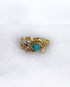 Bague Art - nouveau Turquoise & Diamants "Naeva" - Elliade Paris