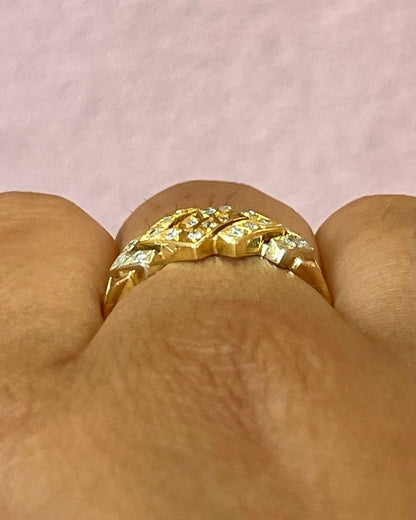 Bague Bandeau Diamants 0.20 carat "Isadora" - Elliade Paris