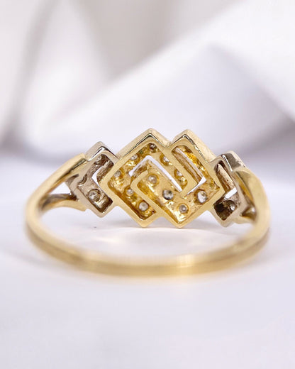 Bague Bandeau Diamants 0.20 carat "Isadora" - Elliade Paris