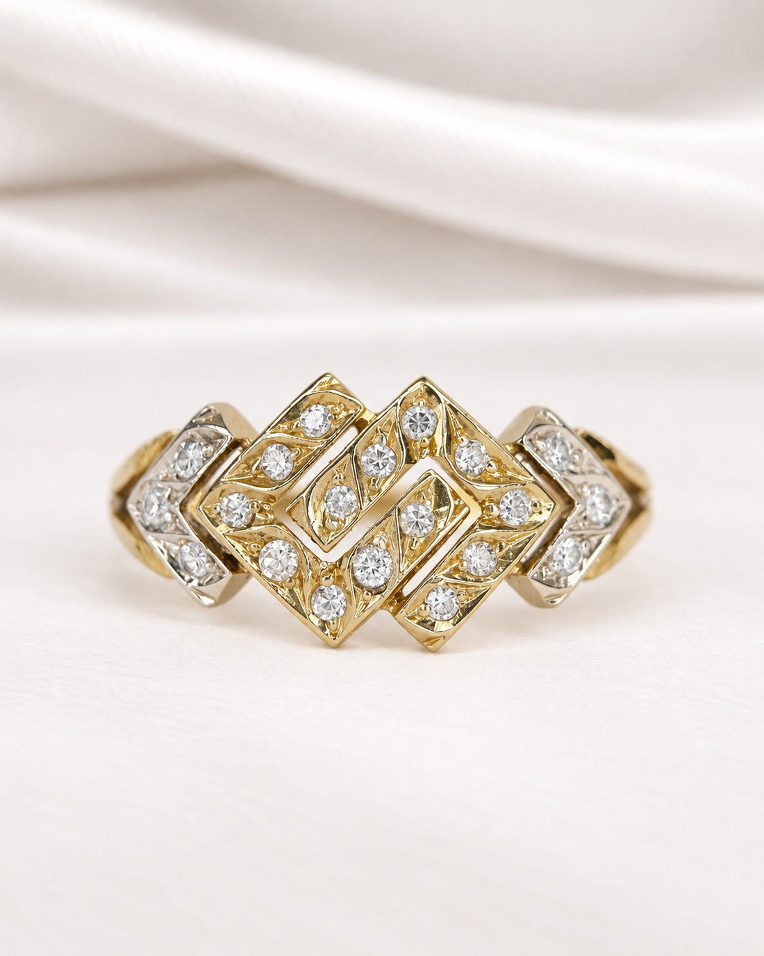 Bague Bandeau Diamants 0.20 carat "Isadora" - Elliade Paris