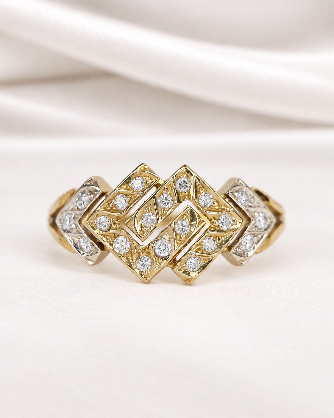 Bague Bandeau Diamants 0.20 carat "Isadora" - Elliade Paris
