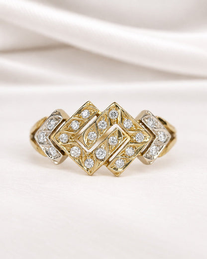 Bague Bandeau Diamants 0.20 carat "Isadora" - Elliade Paris
