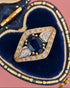 Bague Bandeau Saphir 0.70 carat & Diamants 0.28 carat "Eliane" - Elliade Paris