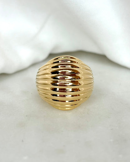 Bague Boule Or Jaune 18 carats 11.22 g signée JRoca - Elliade Paris