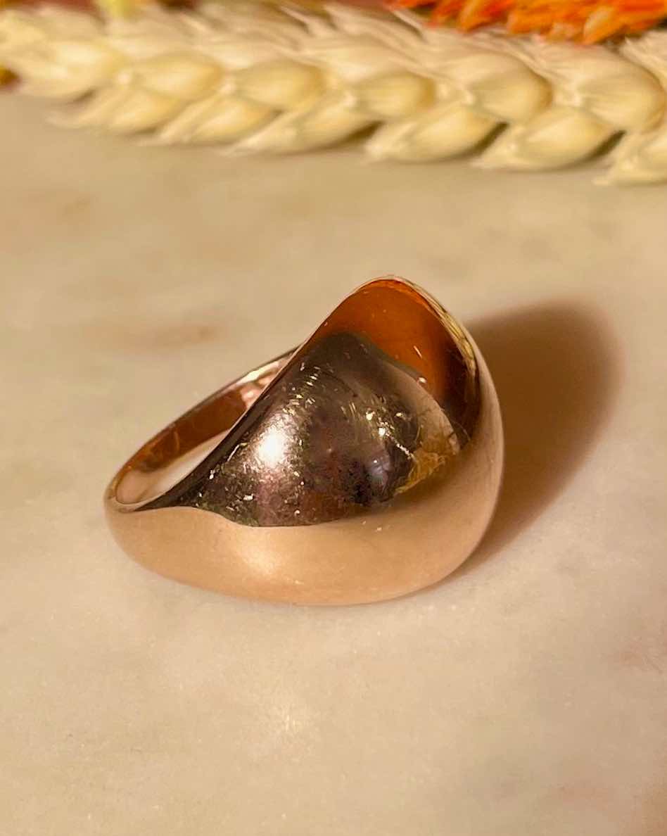 Bague Boule Or Rose 18 carats "Francesca" - Elliade Paris