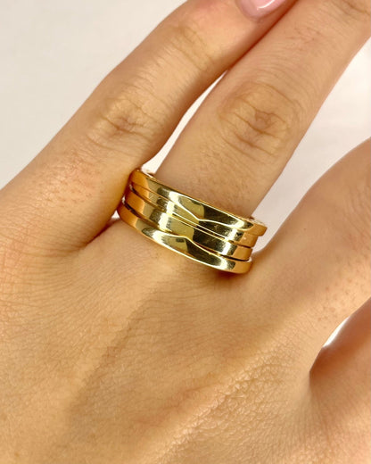 Bague Bulgari Or Jaune 9.39g "B zero 1" - Elliade Paris