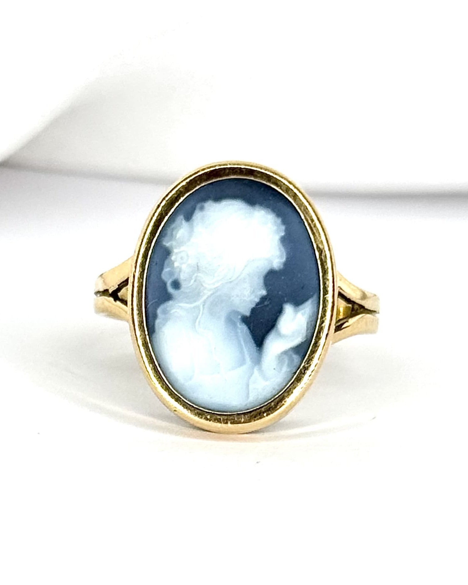 Bague Camée Onyx "Mélisande" - Elliade Paris