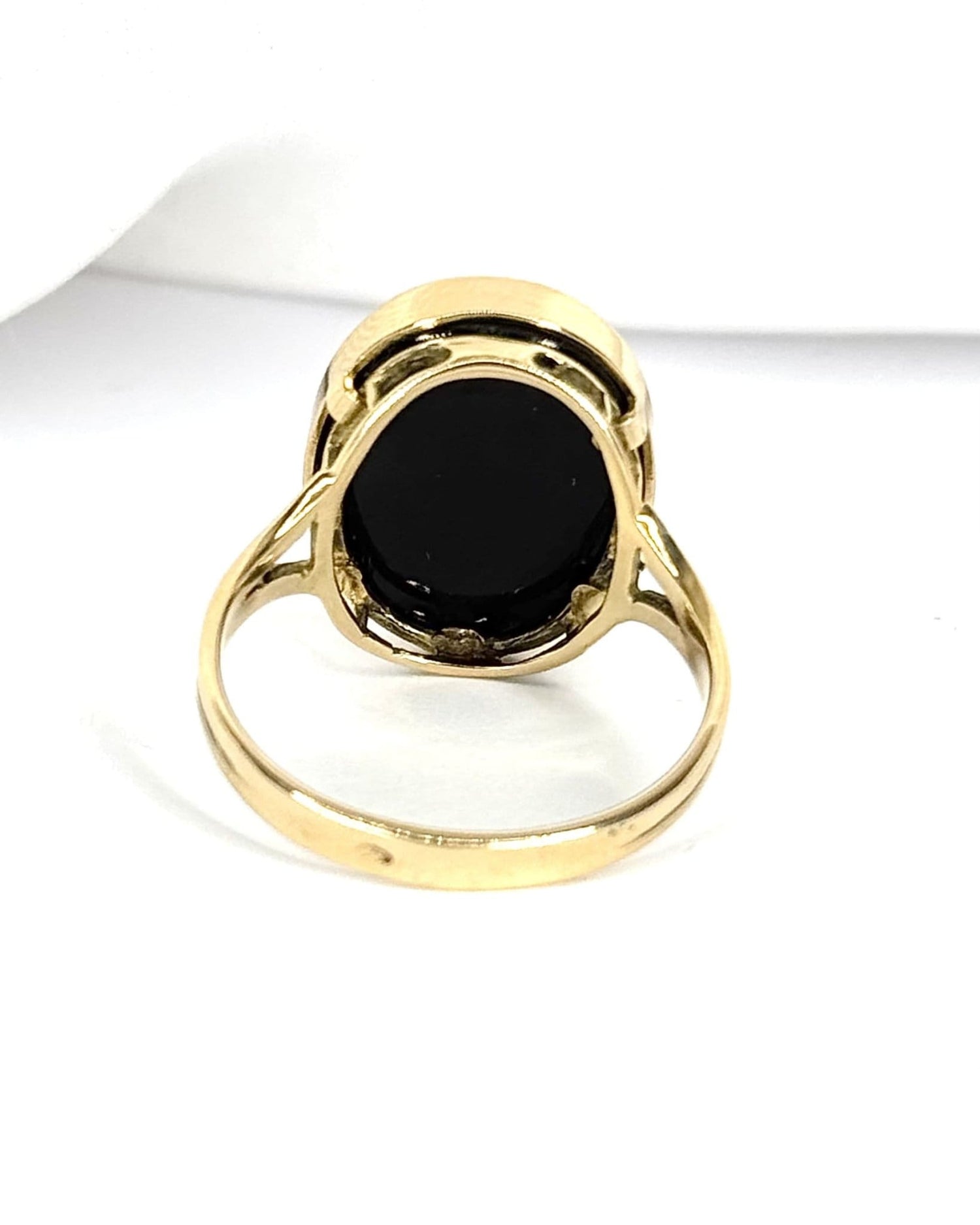 Bague Camée Onyx "Mélisande" - Elliade Paris