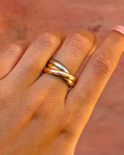 Bague Cartier Trois Ors 9.27g "Trinity" - Elliade Paris