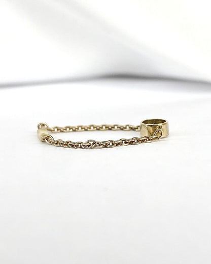 Bague Chaîne Solitaire Diamant 0.15 carat "Farida" - Elliade Paris