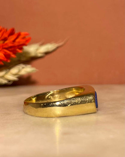 Bague Jonc Lapis-Lazuli &quot;Esmeralda&quot;