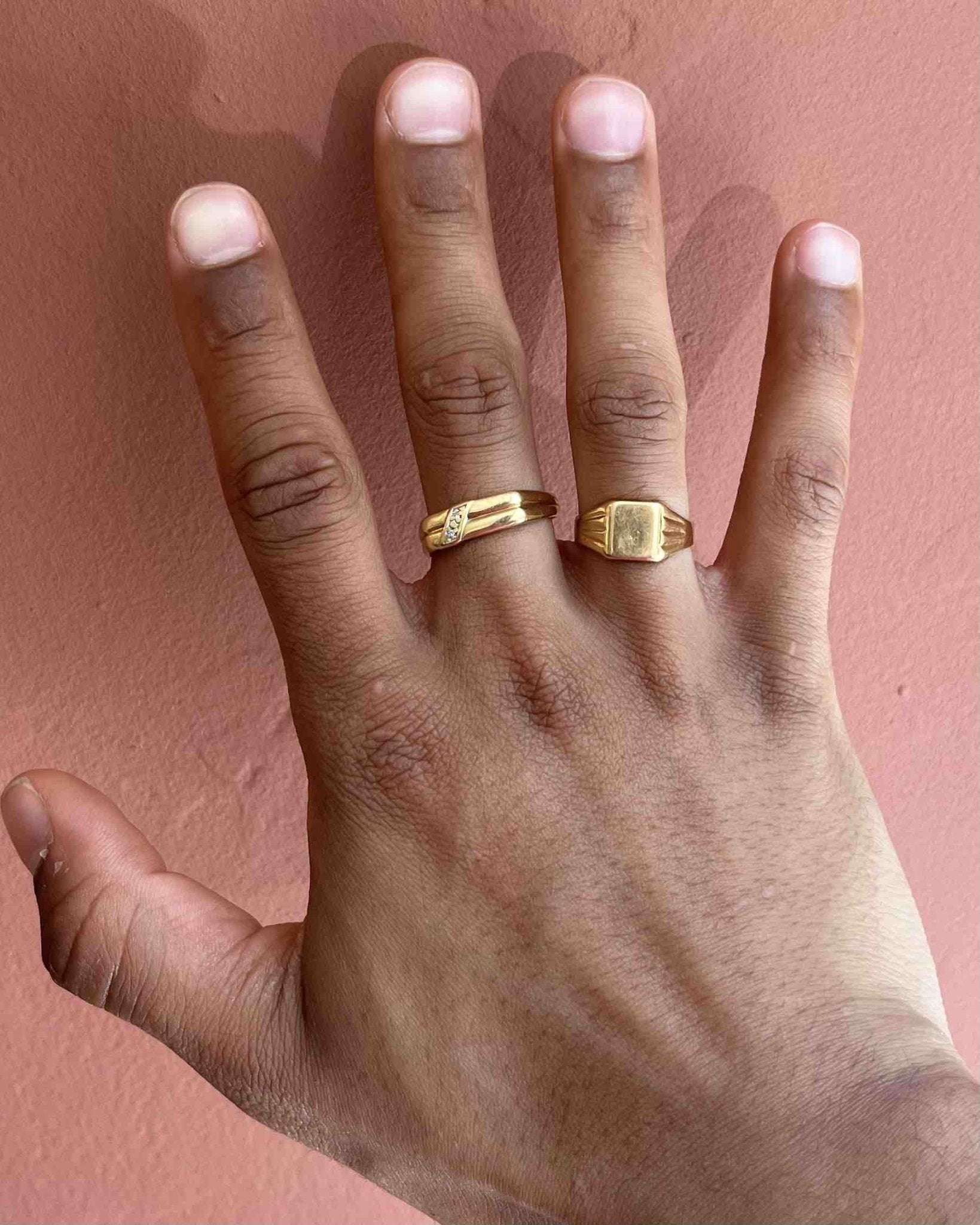 Bague chevalière années 1960 &quot;Nélia&quot; - Elliade Paris
