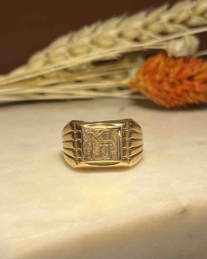Bague chevalière Art Déco &quot;Callisto&quot; - Elliade Paris