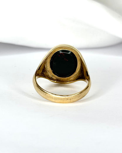 Bague Chevalière Jaspe Sanguin "Philomène" - Elliade Paris