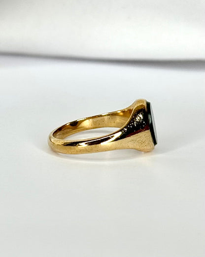 Bague Chevalière Jaspe Sanguin "Simon" - Elliade Paris