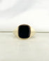 Bague Chevalière Onyx 2 carats "Lou" - Elliade Paris