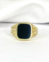 Bague Chevalière Onyx "Louis" - Elliade Paris