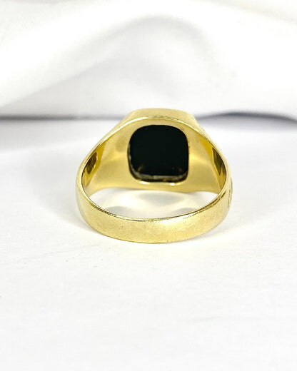 Bague Chevalière Onyx "Louis" - Elliade Paris