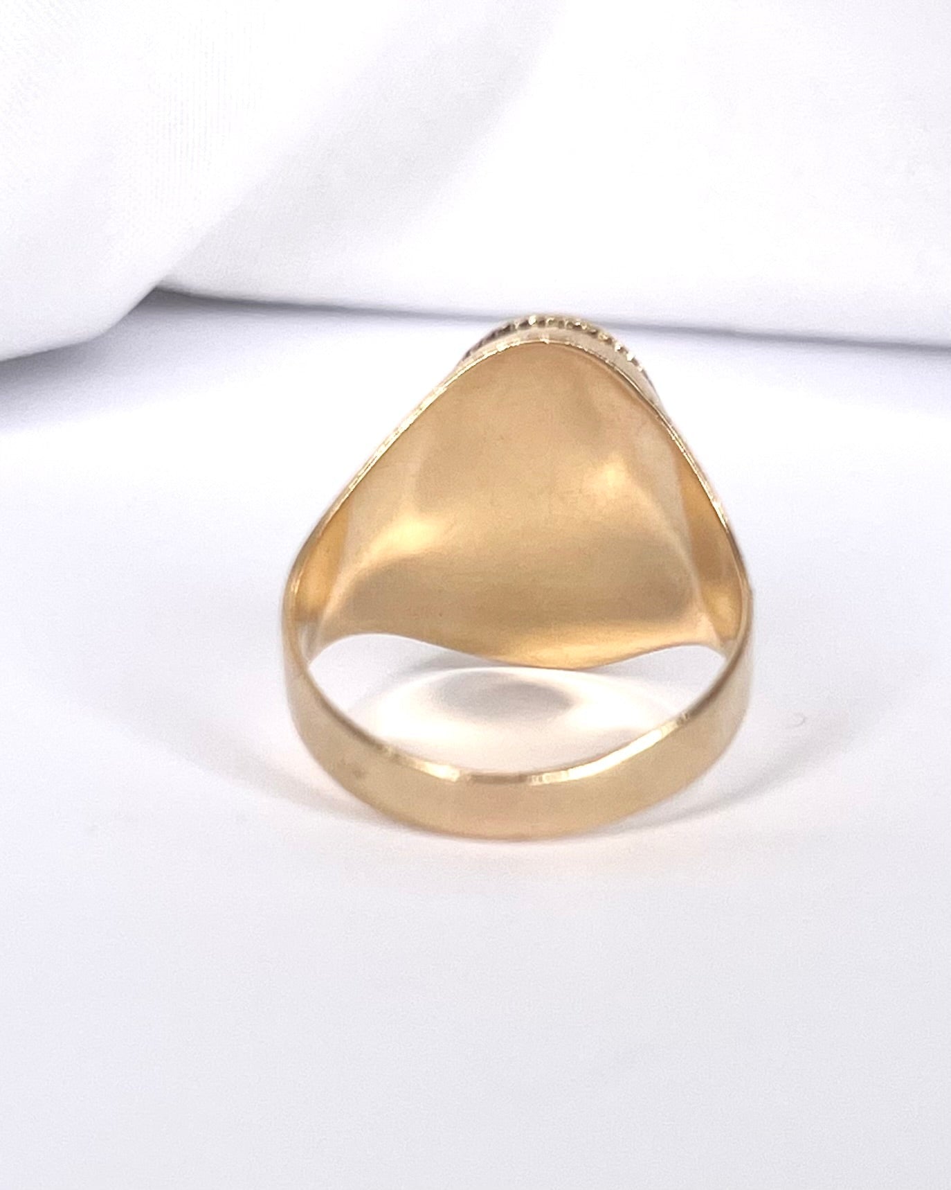 Bague Chevalière Onyx &amp; Or 5,3g "Romane" - Elliade Paris