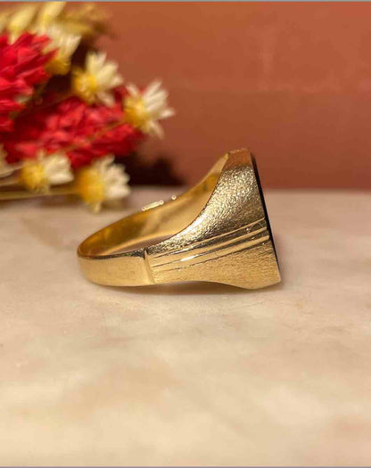 Bague chevalière Onyx &quot;Spencer&quot; - Elliade Paris