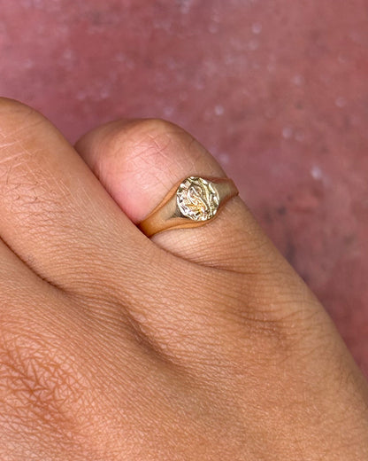 Bague Chevalière Or Jaune 1,47g "Pascale" - Elliade Paris
