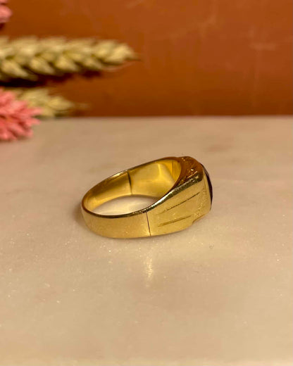Chevalière Grenat 0.70 carat &quot;Méloé&quot;