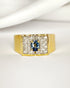 Bague Chevalière Saphir & Diamants "Alexia" - Elliade Paris