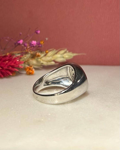 Bague Chevalière Vintage 19 Diamants &quot;Gabriella&quot; - Elliade Paris