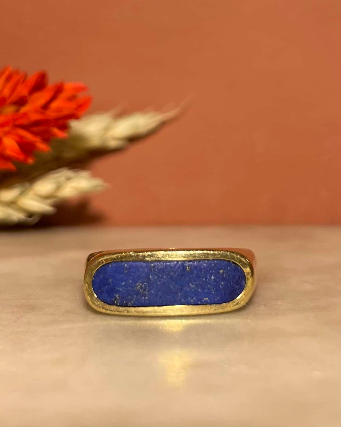 Bague Jonc Lapis-Lazuli &quot;Esmeralda&quot;