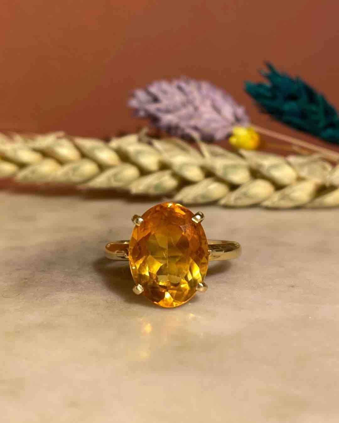 Bague Cocktail Citrine 4.80 Carats &quot;Yasmine&quot;