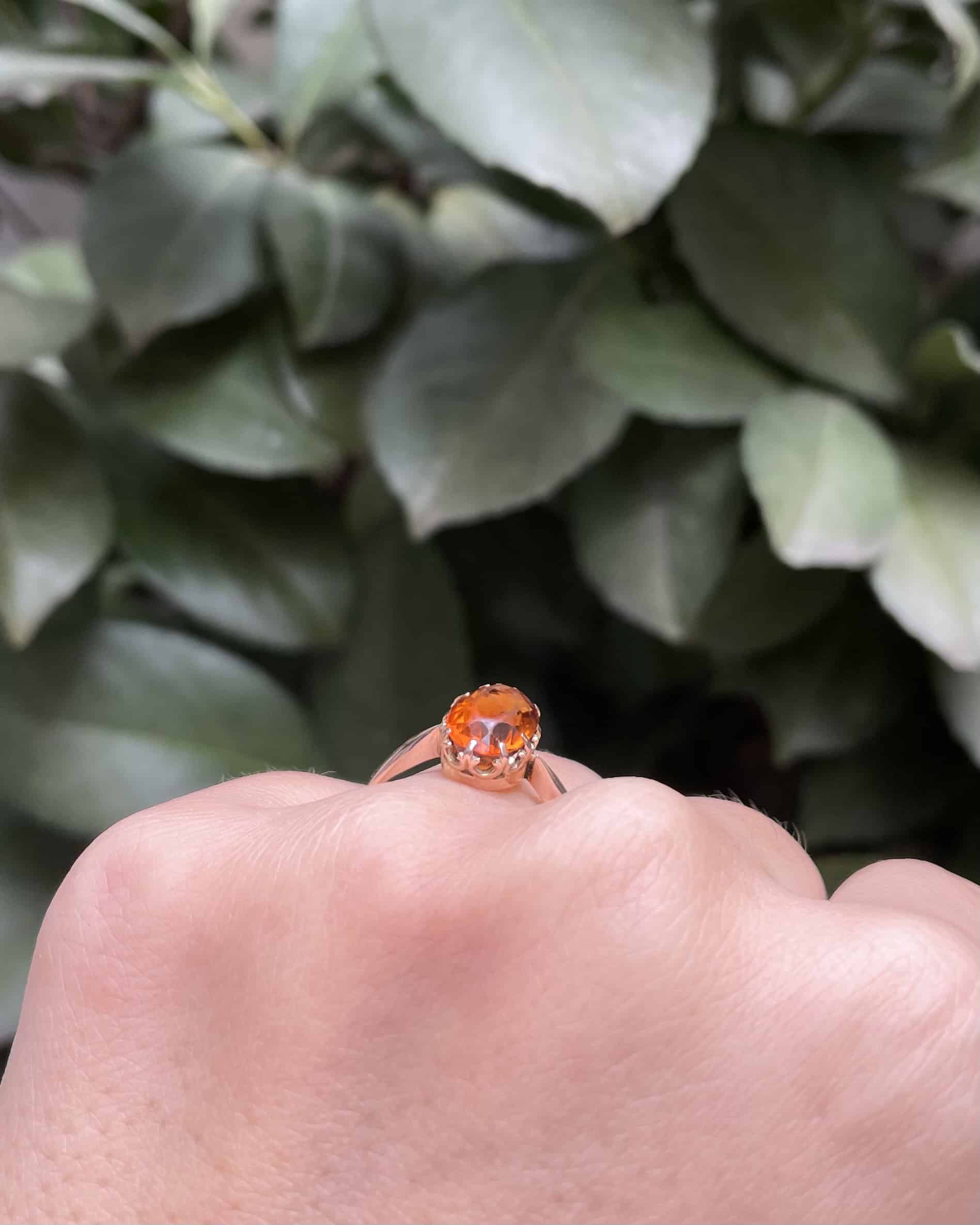 Anillo de cóctel de citrino de 2,10 quilates "Orfeo"