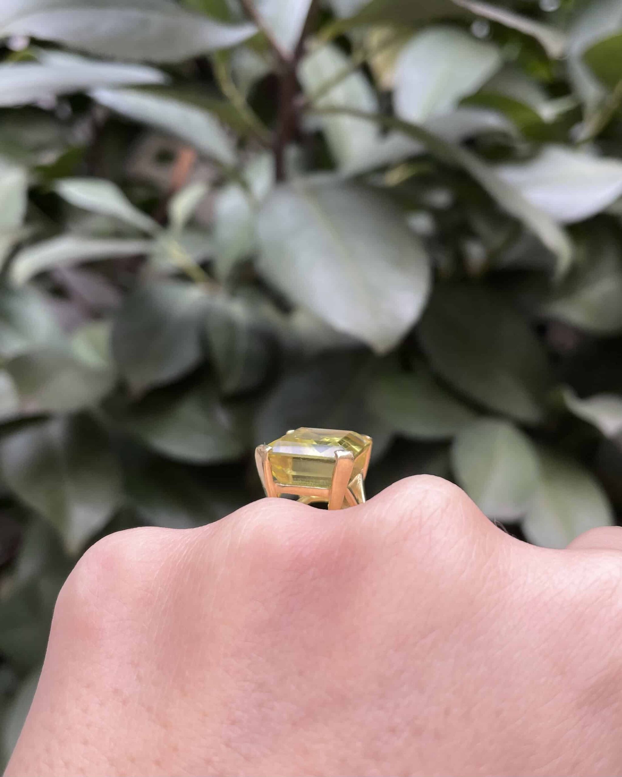 Anillo de cóctel de citrino de 10,80 quilates «Liza»
