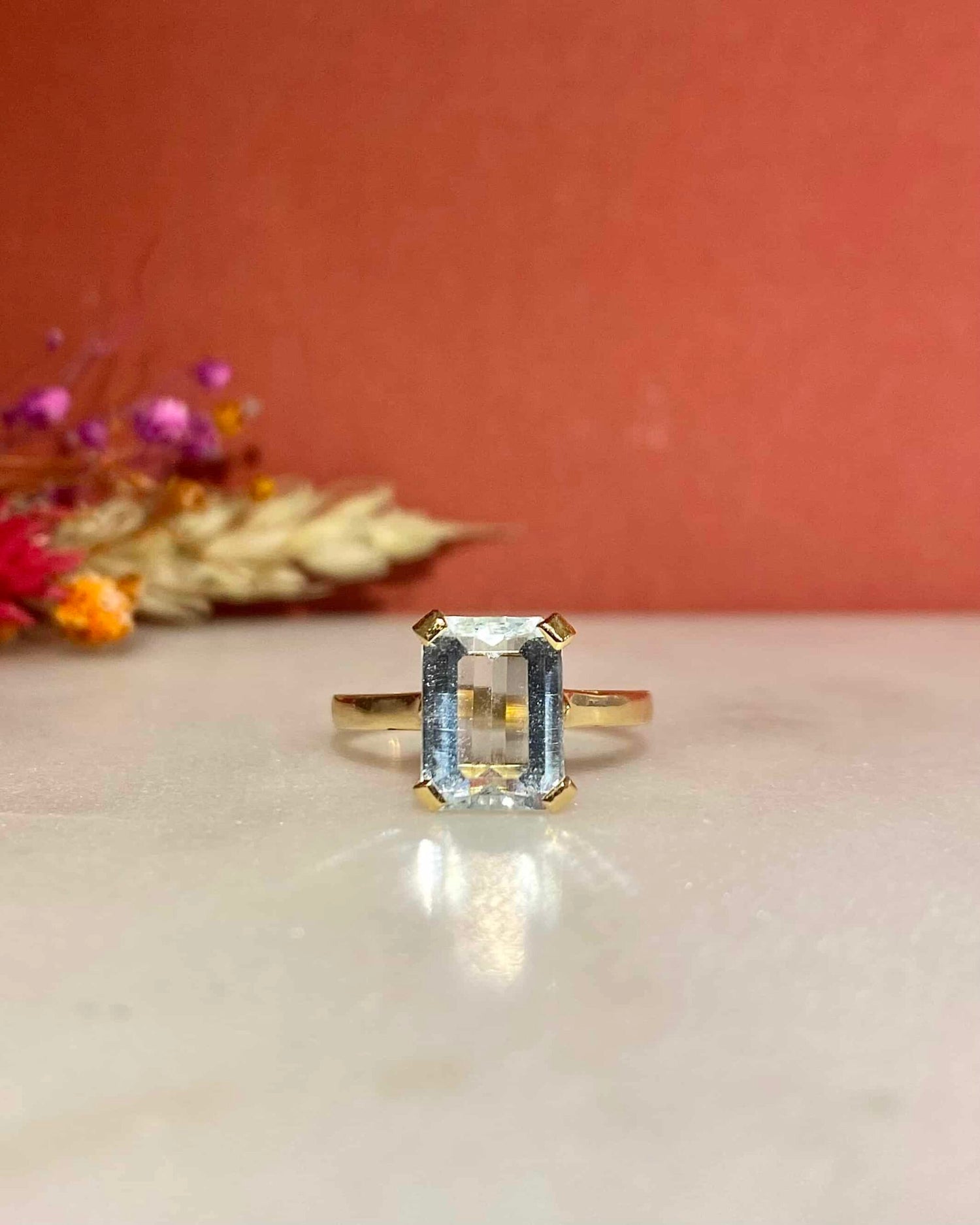 1.90 carat &quot;Penelope&quot; Aquamarine Solitaire Ring