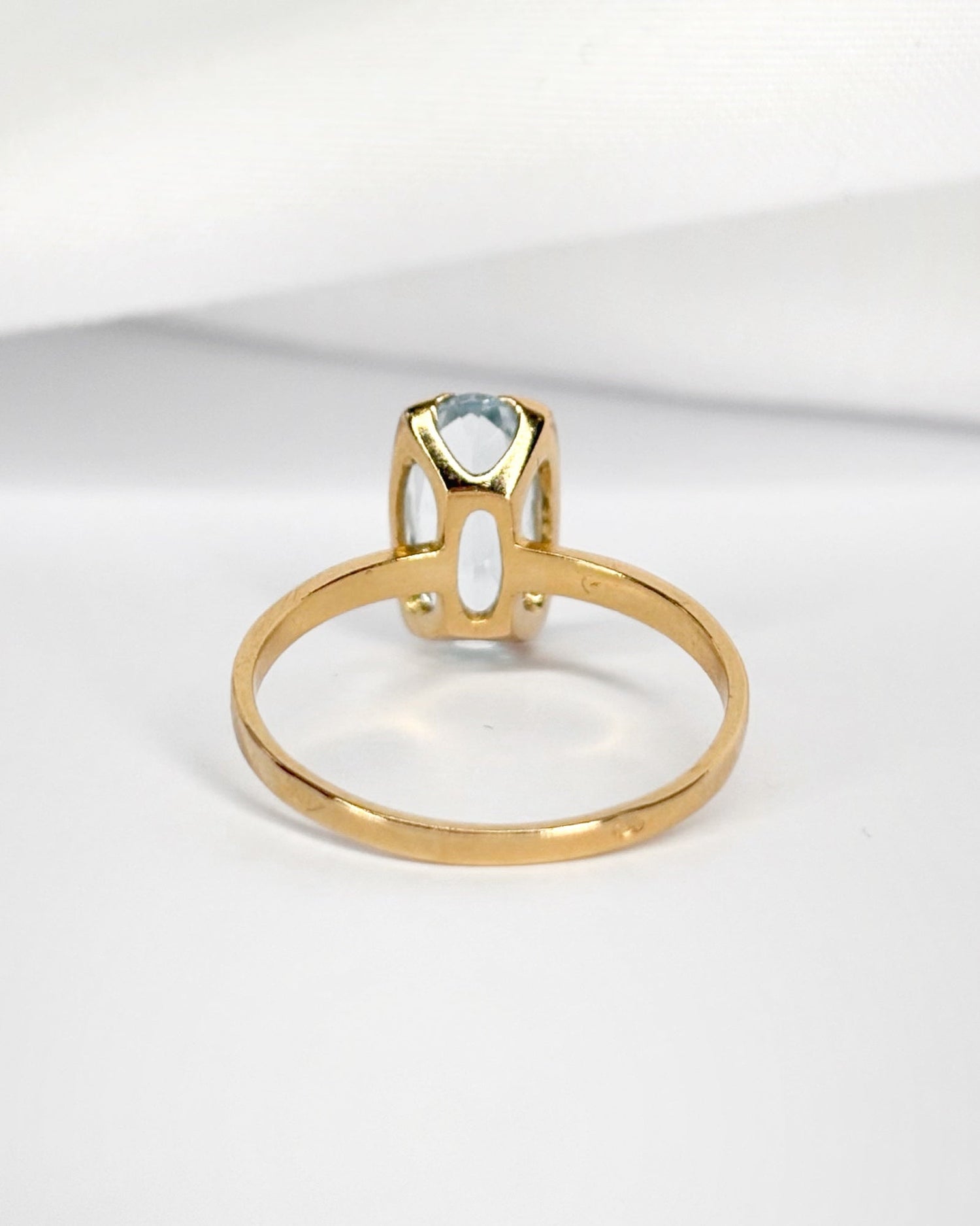 Bague Cocktail Aigue - Marine 1.25 carat "Marina" - Elliade Paris