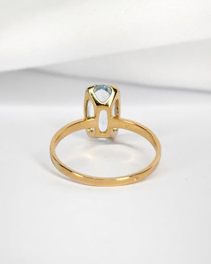 Bague Cocktail Aigue - Marine 1.25 carat "Marina" - Elliade Paris