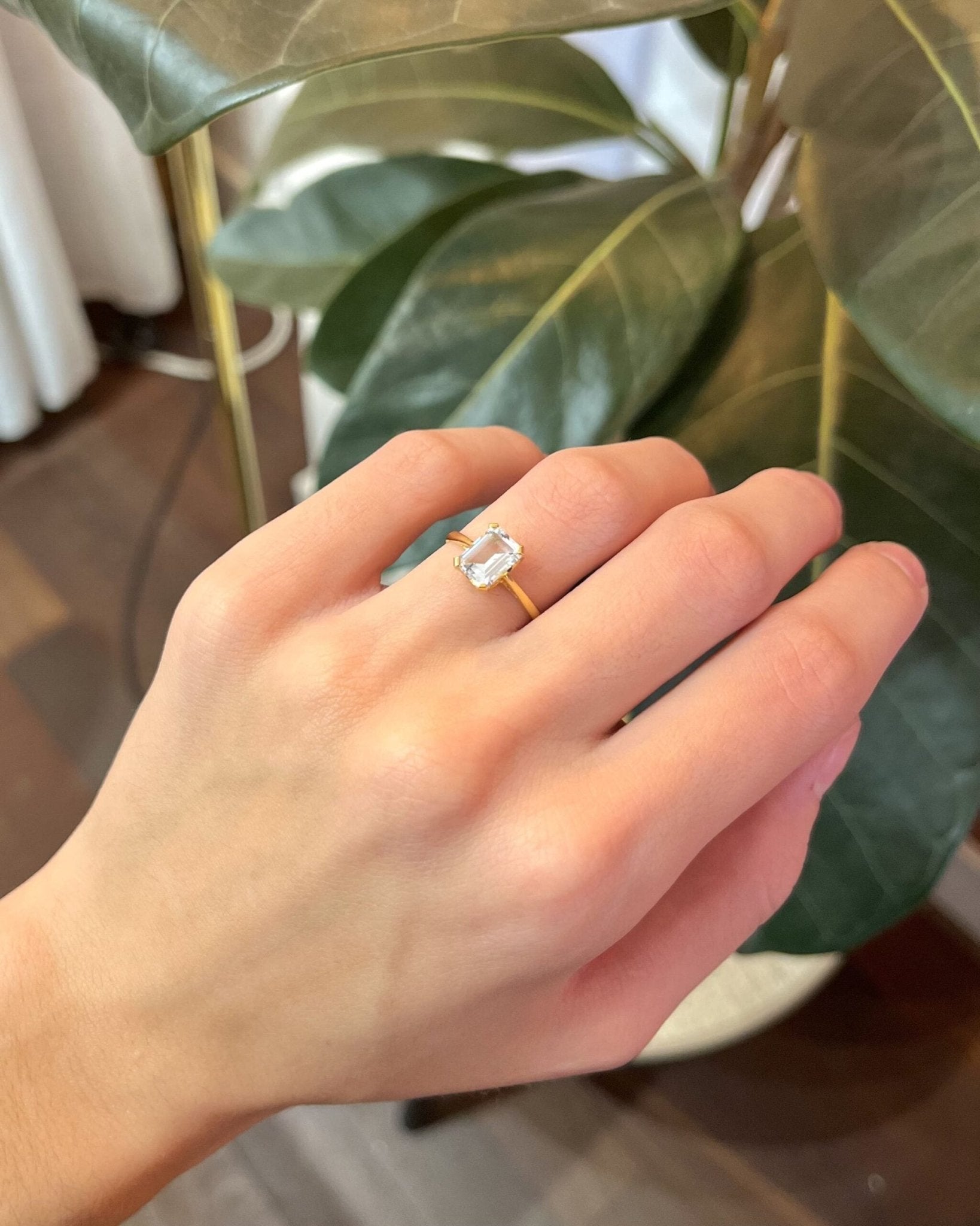 Bague Cocktail Aigue - Marine 1.50 Carat "Gloria" - Elliade Paris